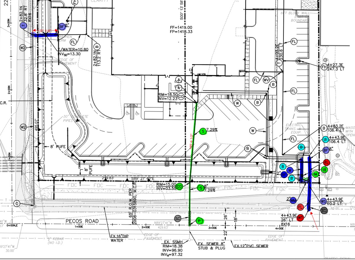 RWC New Building - Wet Utilities